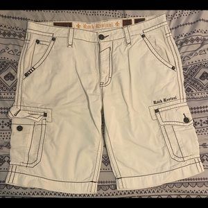 Rock Revival men’s shorts (White)